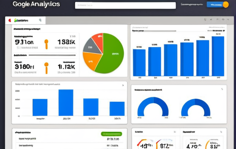 **Website Analytics Dashboard:** A vibrant Google Analytics dashboard displaying user demographics, popular pages, and user flow, emphasizing data analysis for website personalization in a Thai context.