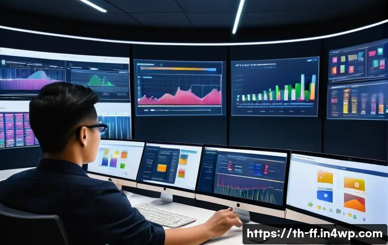 하이퍼 퍼스널라이제이션을 위한 데이터 활용 방법 - A modern digital marketing control room with diverse Thai professionals analyzing user behavior data...