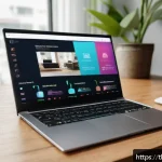 Home 20 하이퍼 퍼스널라이제이션 사례 연구 - A vibrant Thai e-commerce website interface displayed on a modern laptop screen, showcasing personal...