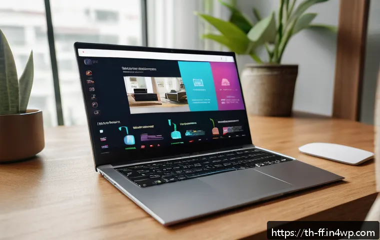 하이퍼 퍼스널라이제이션 사례 연구 - A vibrant Thai e-commerce website interface displayed on a modern laptop screen, showcasing personal...